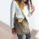 Sac boho en velours côtelé – kaki
