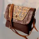 Sac Double besace à rabat liège