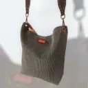 Sac boho en velours côtelé – vert sapin