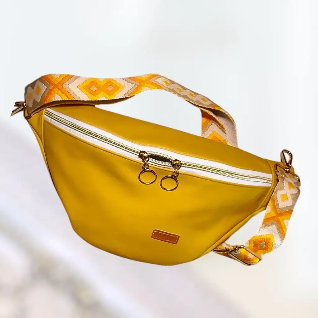 Banane moutarde - Simili cuir